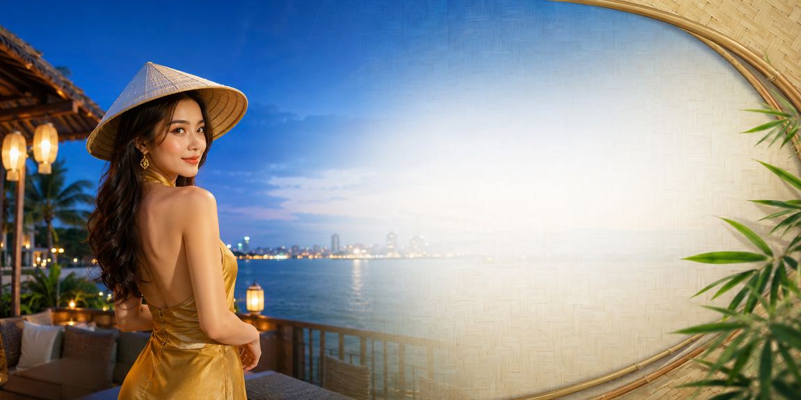 Người chơi bài truyền thống tại Hà Nội với hình ảnh nón lá đặc trưng văn hóa Việt
