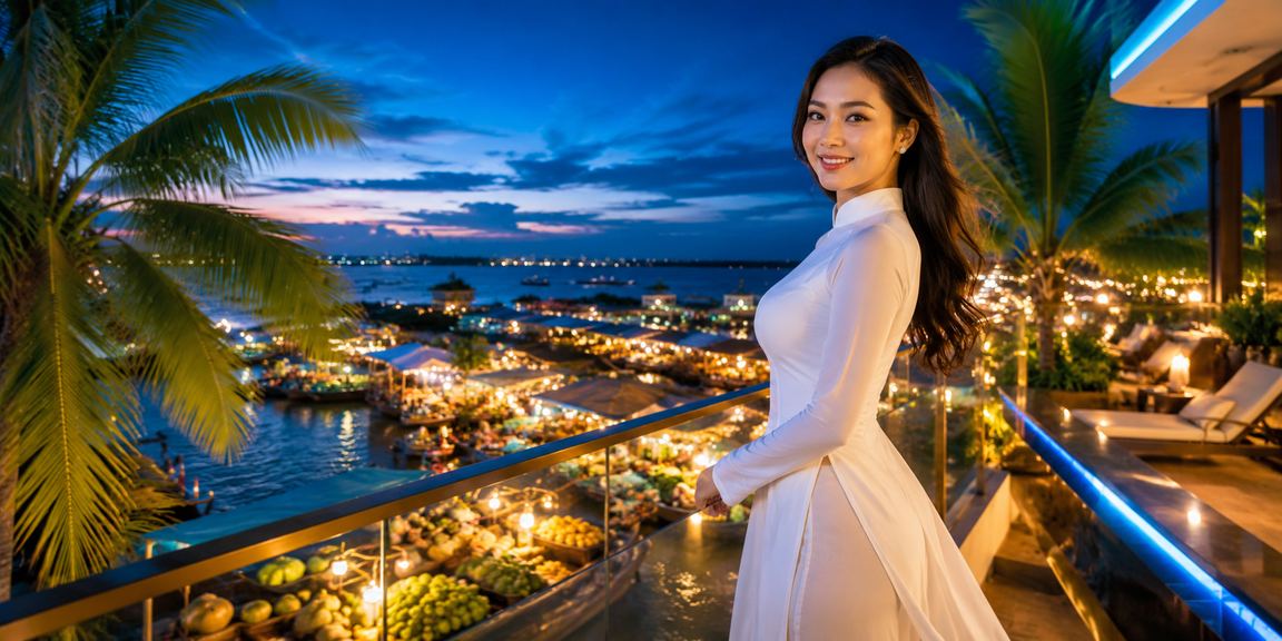 Người chơi cược casino cùng trang phục áo dài truyền thống tại miền Tây